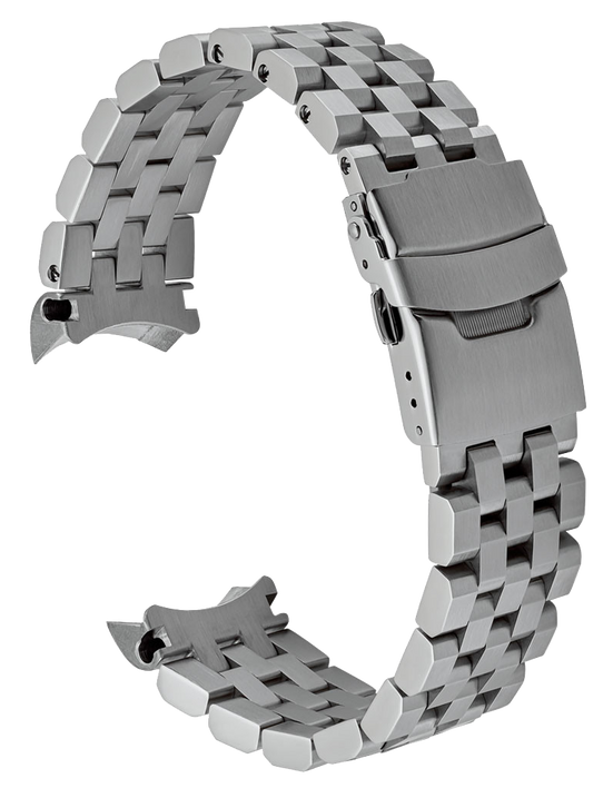 Islander Watch 22mm Brushed Angular Bracelet for Seiko SKX007 SKX009 #BRAC-15