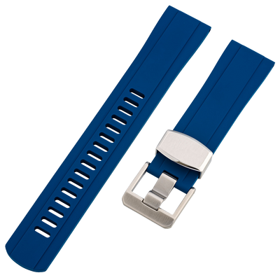 Islander Watch 22mm Navy Blue FKM Rubber Strap #BRAC-41