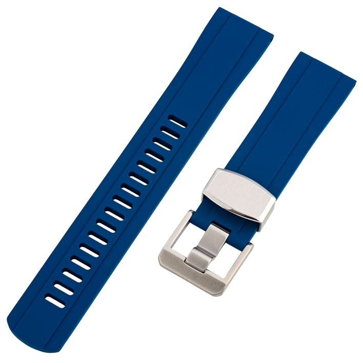 Islander Watch 22mm Navy Blue FKM Rubber Strap #BRAC-41
