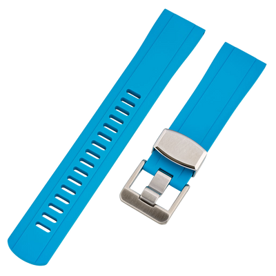 Islander Watch 22mm Sky Blue FKM Rubber Strap #BRAC-44