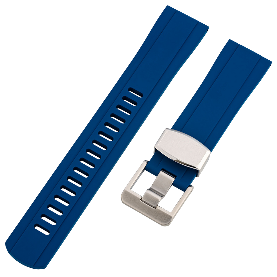 Islander Watch 20mm Navy Blue FKM Rubber Strap #BRAC-47