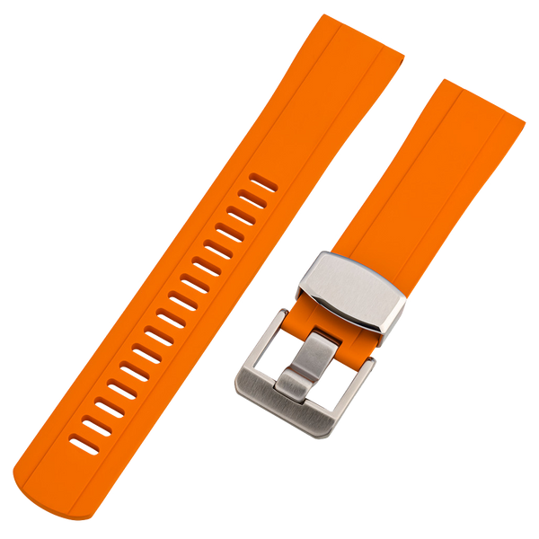 Islander Watch 20mm Orange FKM Rubber Strap #BRAC-48
