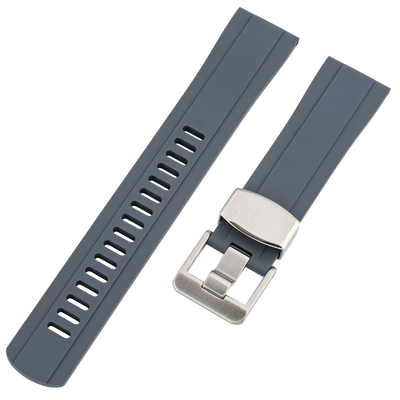 Islander Watch 20mm Anthracite Gray FKM Rubber Strap #BRAC-49