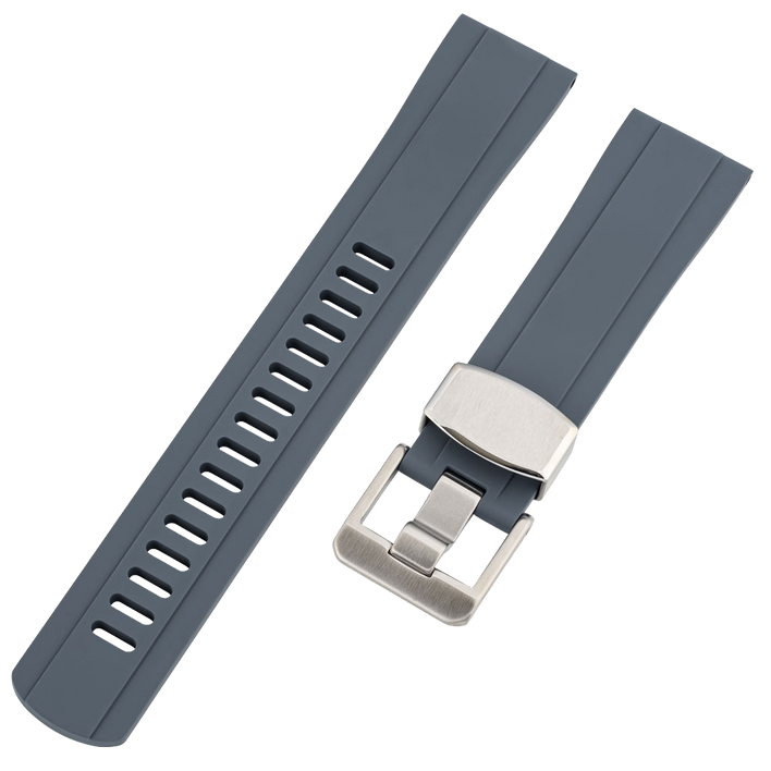 Islander Watch 20mm Anthracite Gray FKM Rubber Strap #BRAC-49