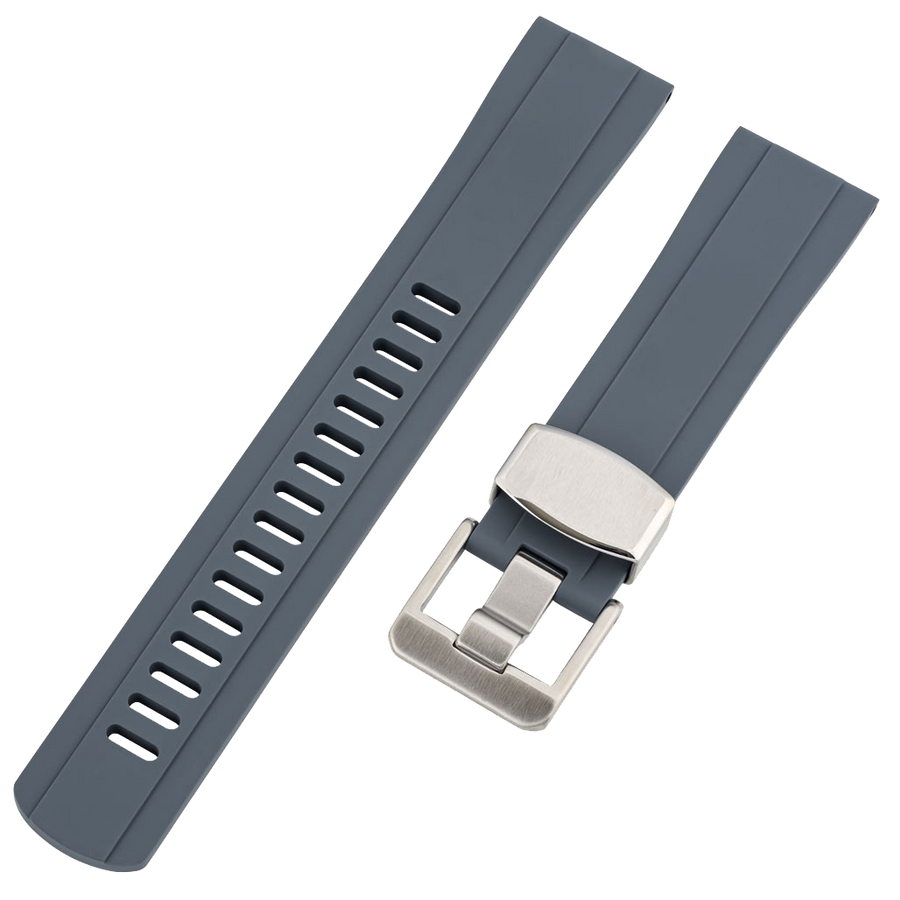 Islander Watch 20mm Anthracite Gray FKM Rubber Strap #BRAC-49