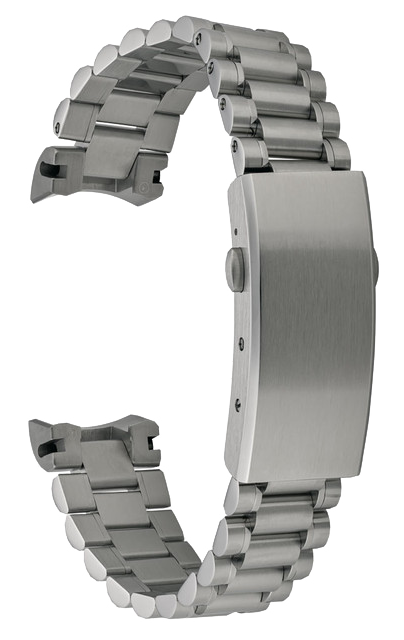 Islander Watch 20mm Polished Bracelet for Bulova 45mm Lunar Pilot on Strap #BRAC-108
