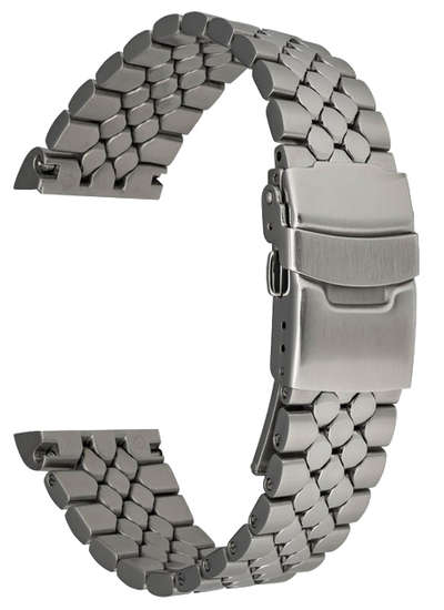 Islander Watch 22mm Brushed and Polished Scales Bracelet for Seiko 5KX 42.5mm Watch #BRAC-129