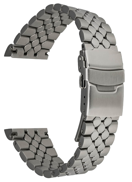 Islander Watch 22mm Brushed and Polished Scales Bracelet for Seiko 5KX 42.5mm Watch #BRAC-129