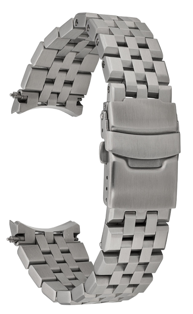 Islander Watch 20mm Brushed 5-Link Bracelet for Seiko 41.7mm Samurai #BRAC-134