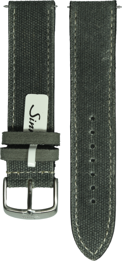 Sinn Canvas Alcantara Strap Grey 20mm