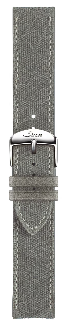 Sinn Canvas Alcantara Strap Grey 20mm