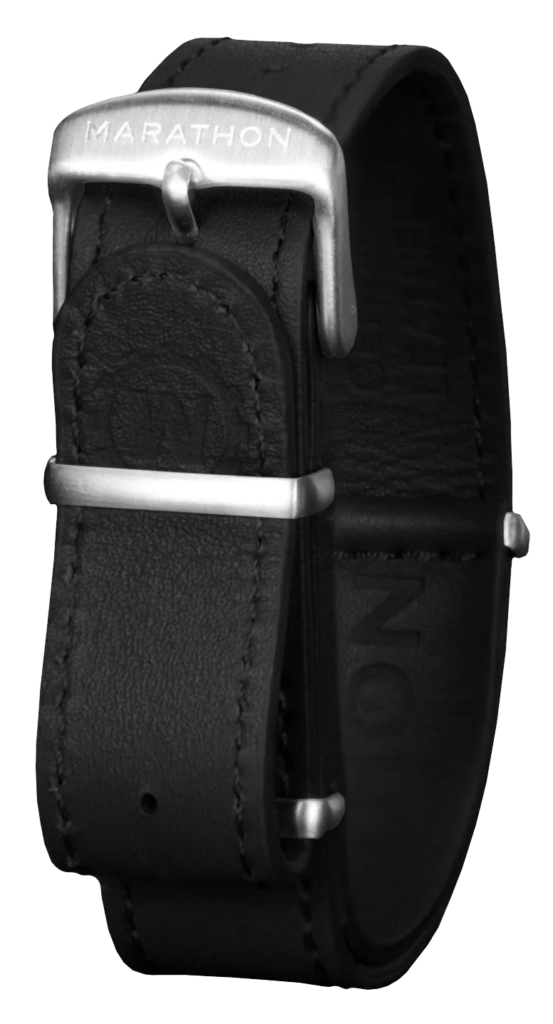 Marathon Leather DEFSTAN Strap Black 18mm WS-LDS-BKSS-18-11
