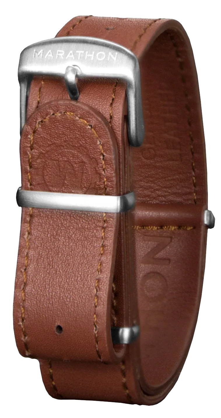 Marathon Leather DEFSTAN Strap Dark Tan 18mm WS-LDS-DTSS-18-11