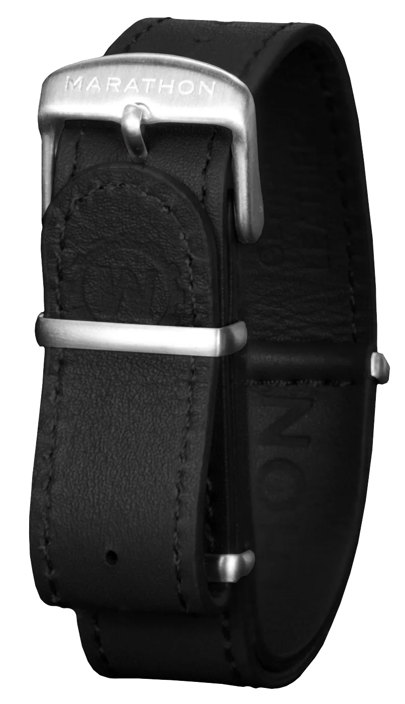 Marathon Leather DEFSTAN Strap Black 20mm WS-LDS-BKSS-20-11