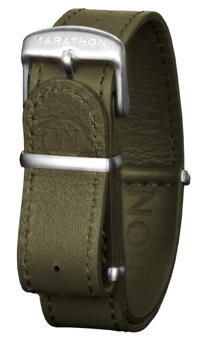 Marathon Leather DEFSTAN Strap Olive Green 20mm WS-LDS-OGSS-20-11
