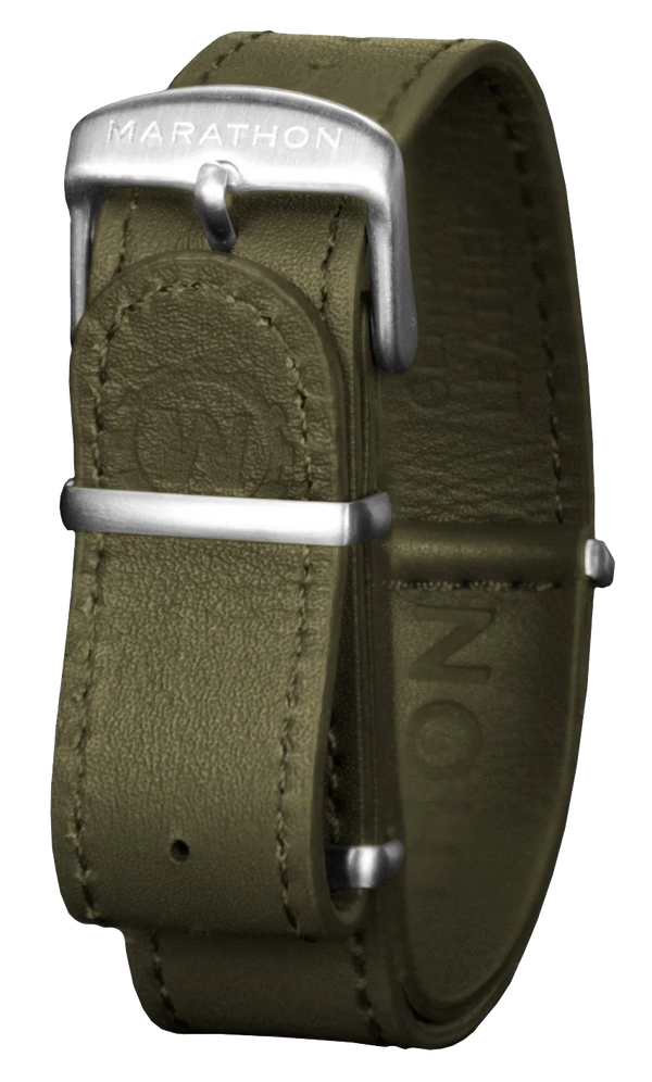 Marathon Leather DEFSTAN Strap Olive Green 22mm WS-LDS-BKSS-22-11