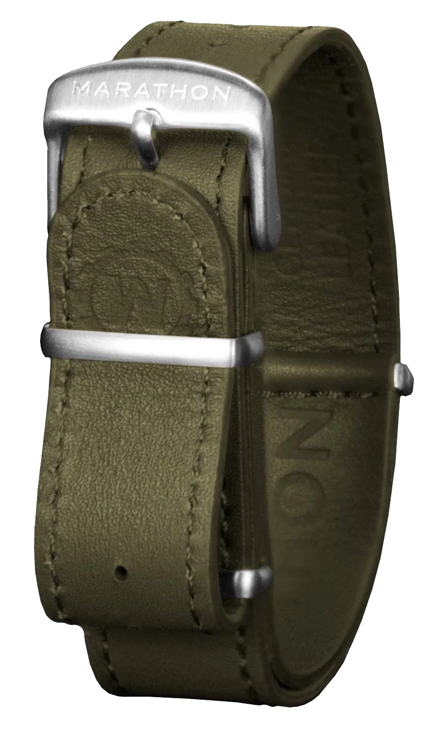 Marathon Leather DEFSTAN Strap Olive Green 22mm WS-LDS-BKSS-22-11