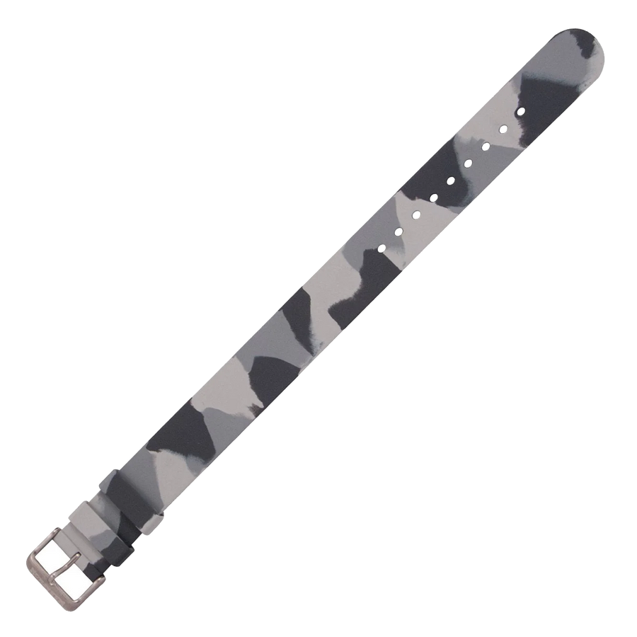 Marathon Single-Piece Rubber Strap Grey Camo 20mm WS-RB-CGYSS-20-11