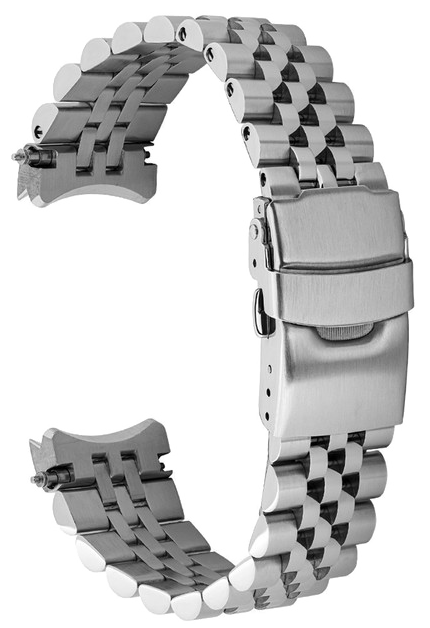 Islander Watch 18mm Brushed and Polished Bracelet for Seiko SNKL23 #BRAC-97