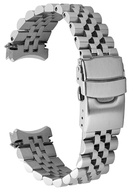 Islander Watch 20mm Brushed and Polished Bracelet for Seiko 39.4mm SSK GMT #BRAC-101