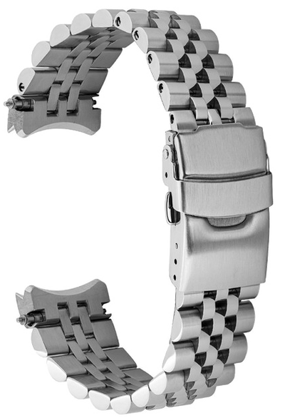 Islander Watch 21mm Brushed and Polished Bracelet for Seiko 41.4mm Speedtimer #BRAC-111
