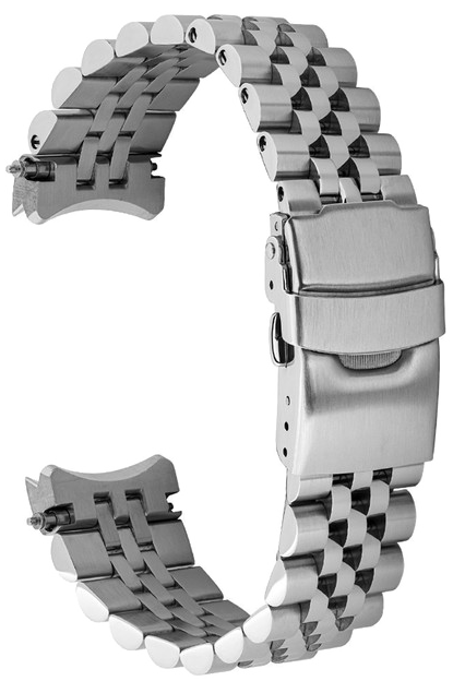 Islander Watch 21mm Brushed and Polished Bracelet for Seiko 41.4mm Speedtimer #BRAC-111