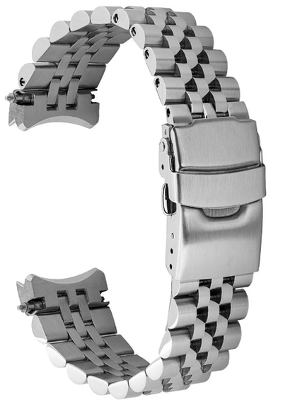 Islander Watch 20mm Brushed and Polished Bracelet for Seiko 41mm Solar Dive #BRAC-132