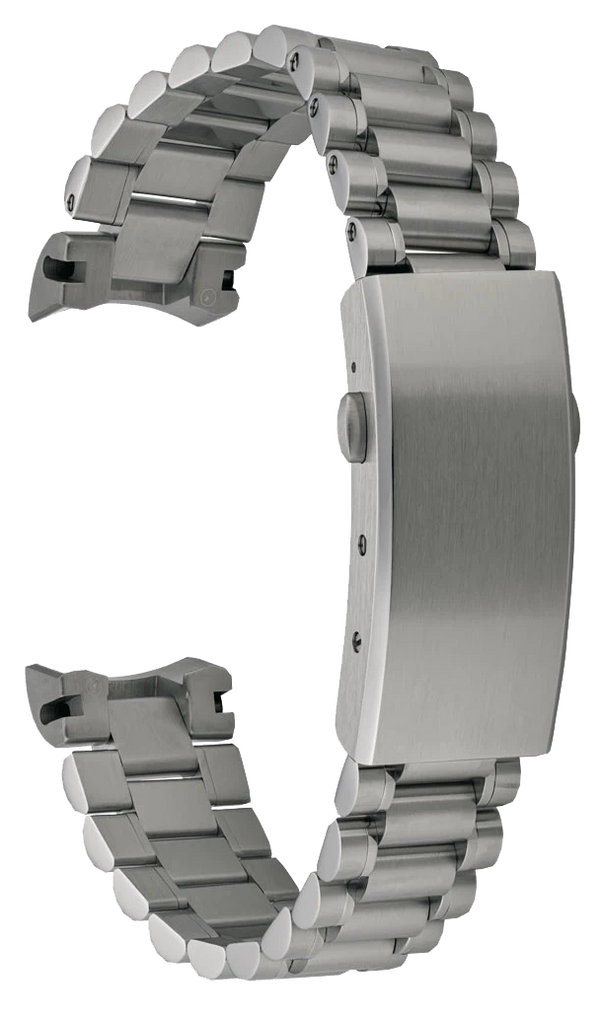 Islander Watch 20mm Polished Bracelet for Bulova 43.5mm Lunar Pilot on Bracelet #BRAC-105