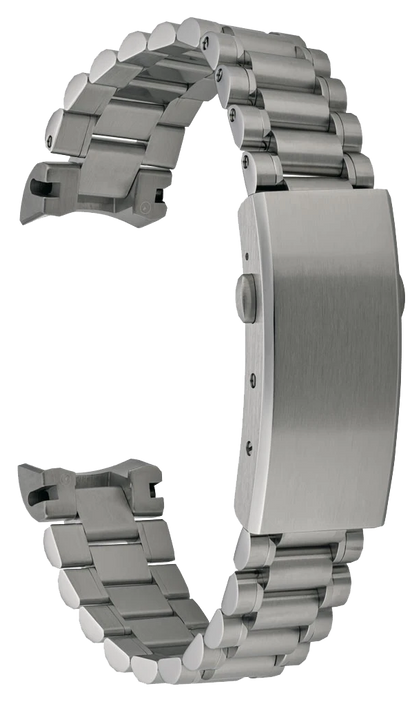 Islander Watch 20mm Polished Bracelet for Bulova 43.5mm Lunar Pilot on Bracelet #BRAC-105