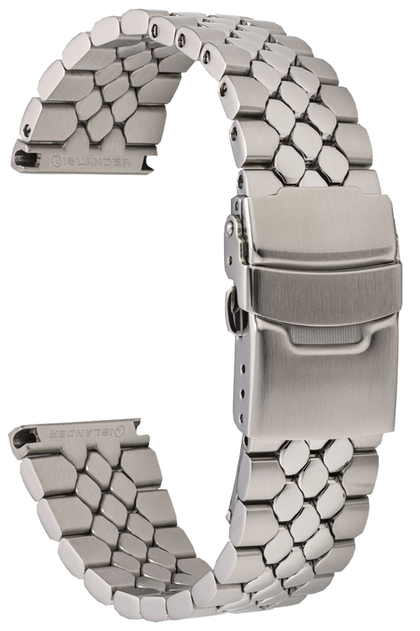 Islander Watch 20mm Universal Fit Scales Bracelet #BRAC-143