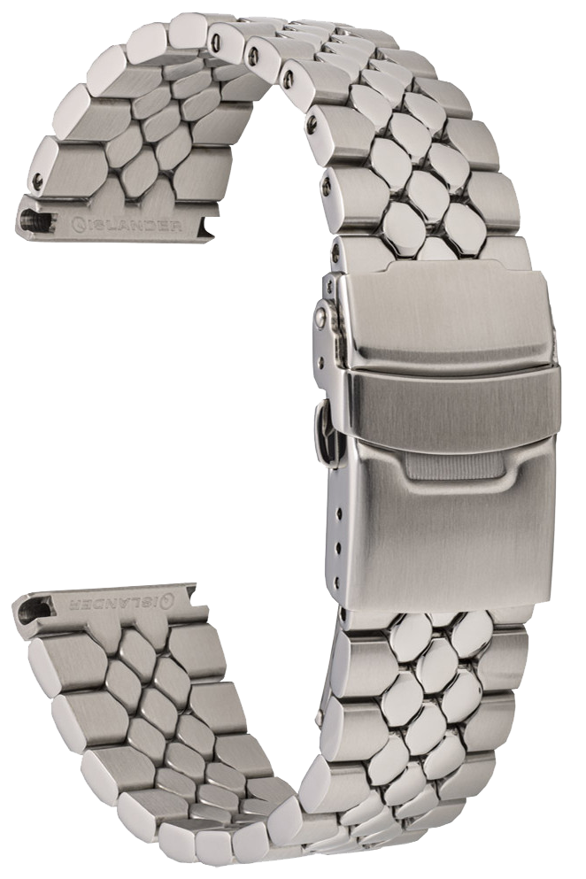 Islander Watch 20mm Universal Fit Scales Bracelet #BRAC-143