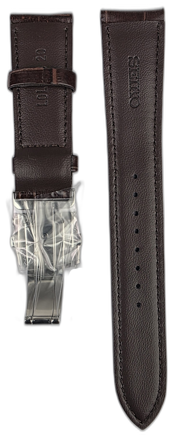 Seiko 20mm Prospex Alpinist SPB121J1 Brown Leather Strap L0L8012J0