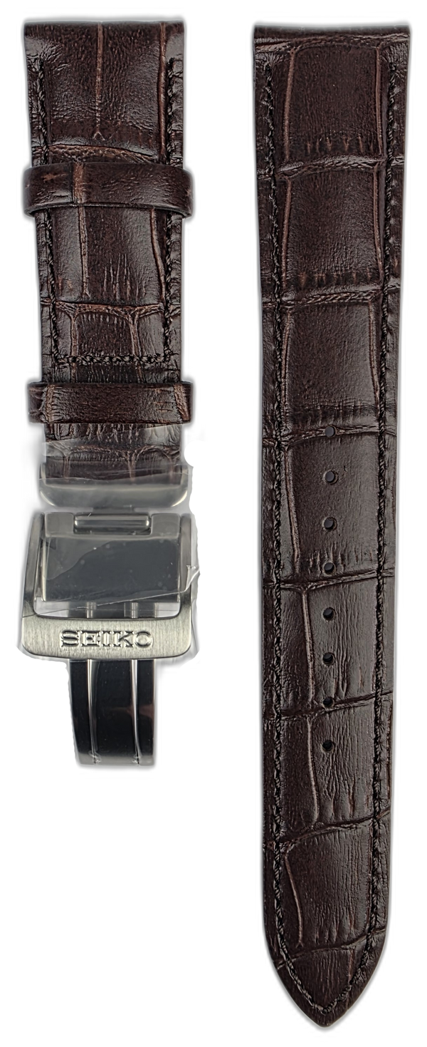 Seiko 20mm Prospex Alpinist SPB121J1 Brown Leather Strap L0L8012J0