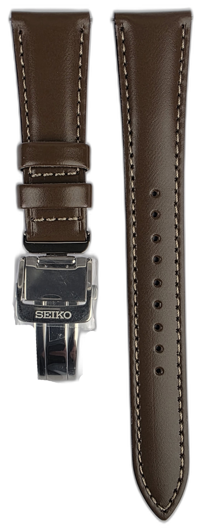 Seiko 20mm Presage Cocktail Time SRPE45J1 Brown Leather Strap L0LP013J0