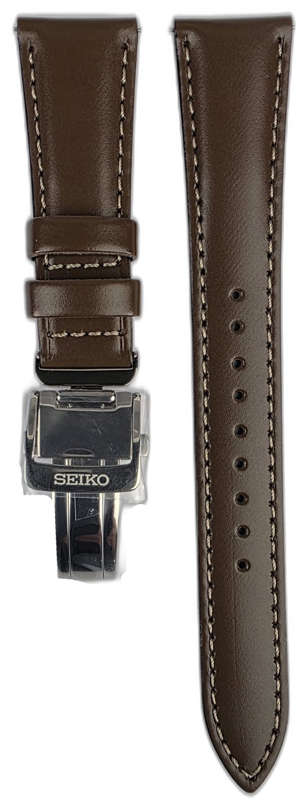 Seiko 20mm Presage Cocktail Time SRPE45J1 Brown Leather Strap L0LP013J0