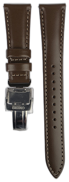 Seiko 20mm Presage Cocktail Time SRPE45J1 Brown Leather Strap