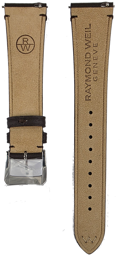 Raymond Weil 20mm Brown Leather Strap Millesime SV2002-MIL-C-6