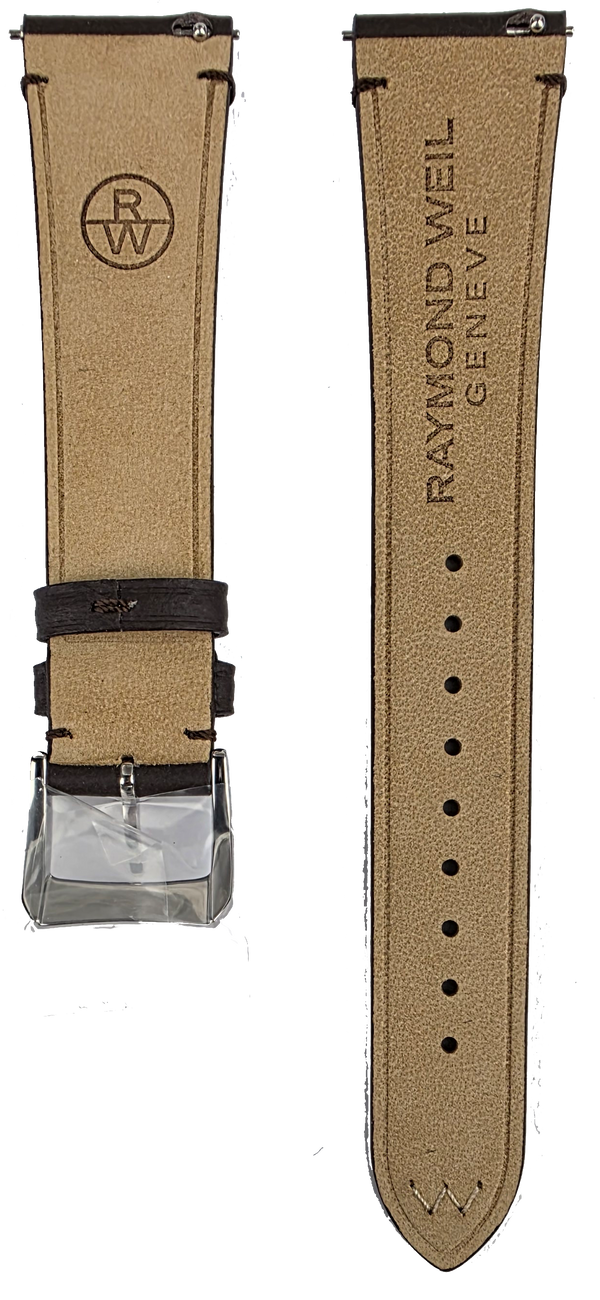 Raymond Weil 20mm Brown Leather Strap Millesime SV2002-MIL-C-6