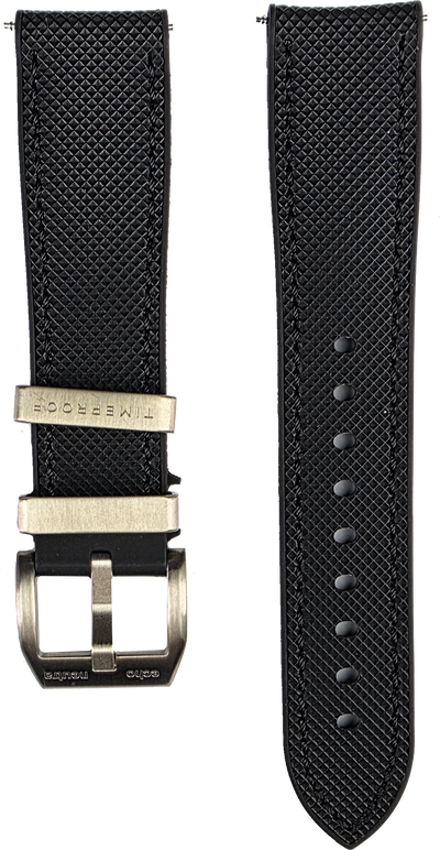 Echo/Neutra 20mm Black Rubber Strap Averau