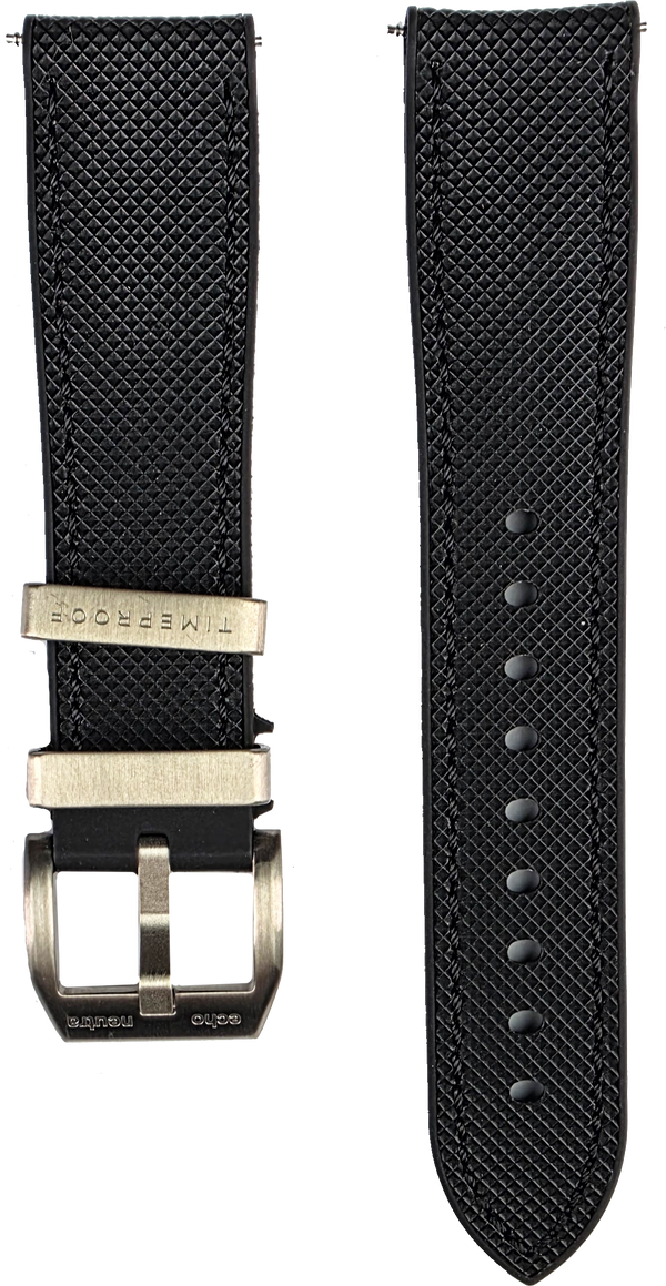 Echo/Neutra 20mm Black Rubber Strap Averau