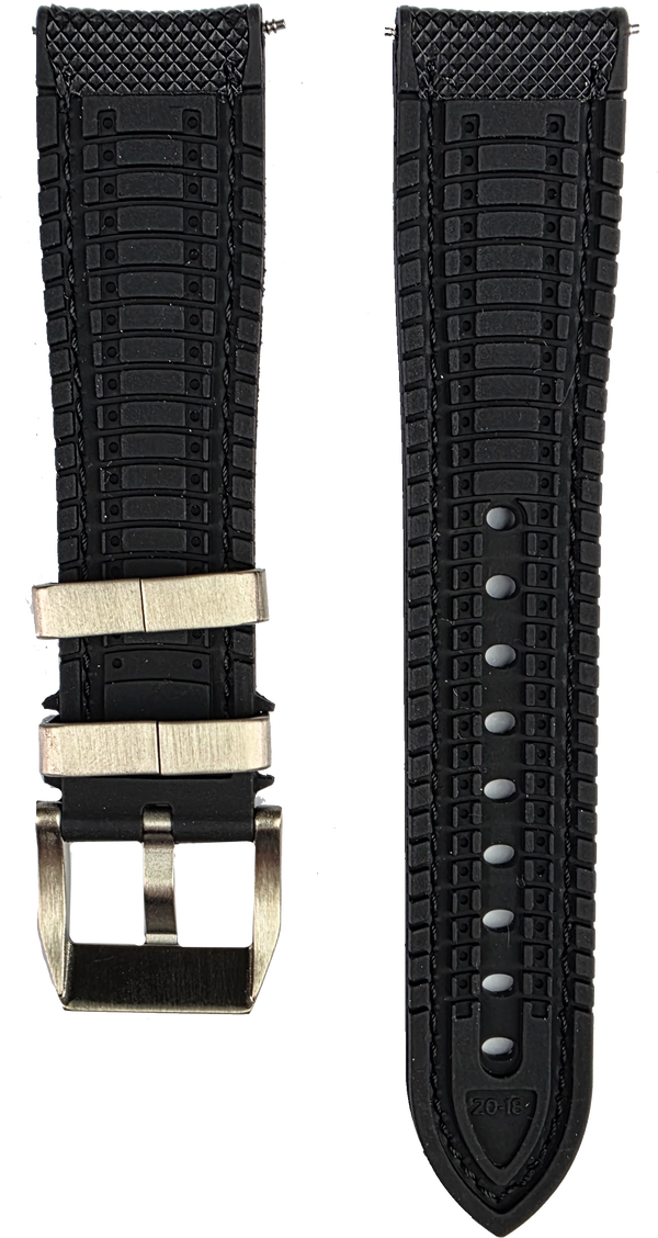 Echo/Neutra 20mm Black Rubber Strap Averau