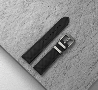 Echo/Neutra 20mm Black Rubber Strap Averau