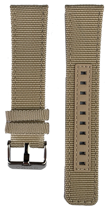 Seiko 5 22mm Canvas Leather Strap L07F012J0
