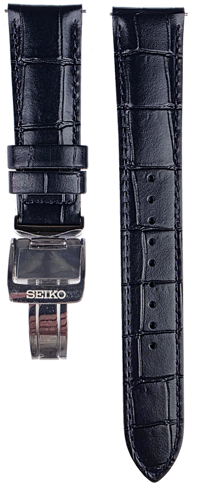 Seiko 20mm Presage SSA405J1 Blue Leather Strap L0KE016J0