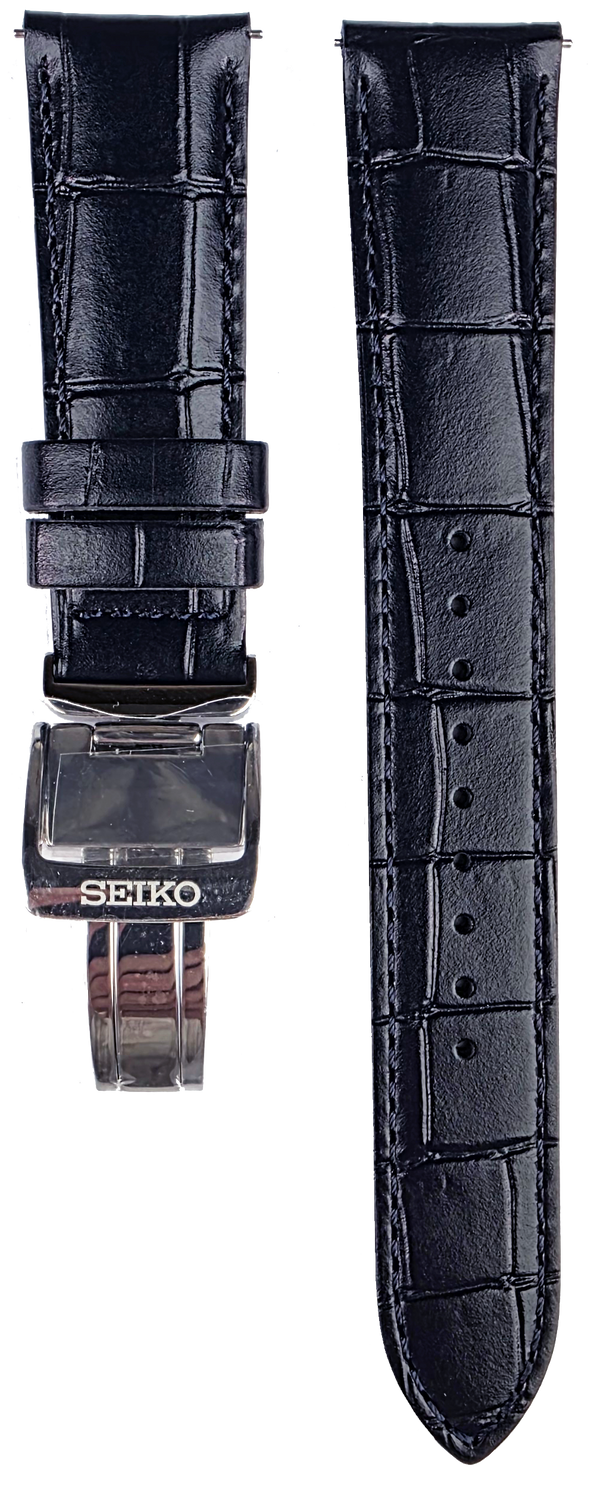 Seiko 20mm Presage SSA405J1 Blue Leather Strap L0KE016J0