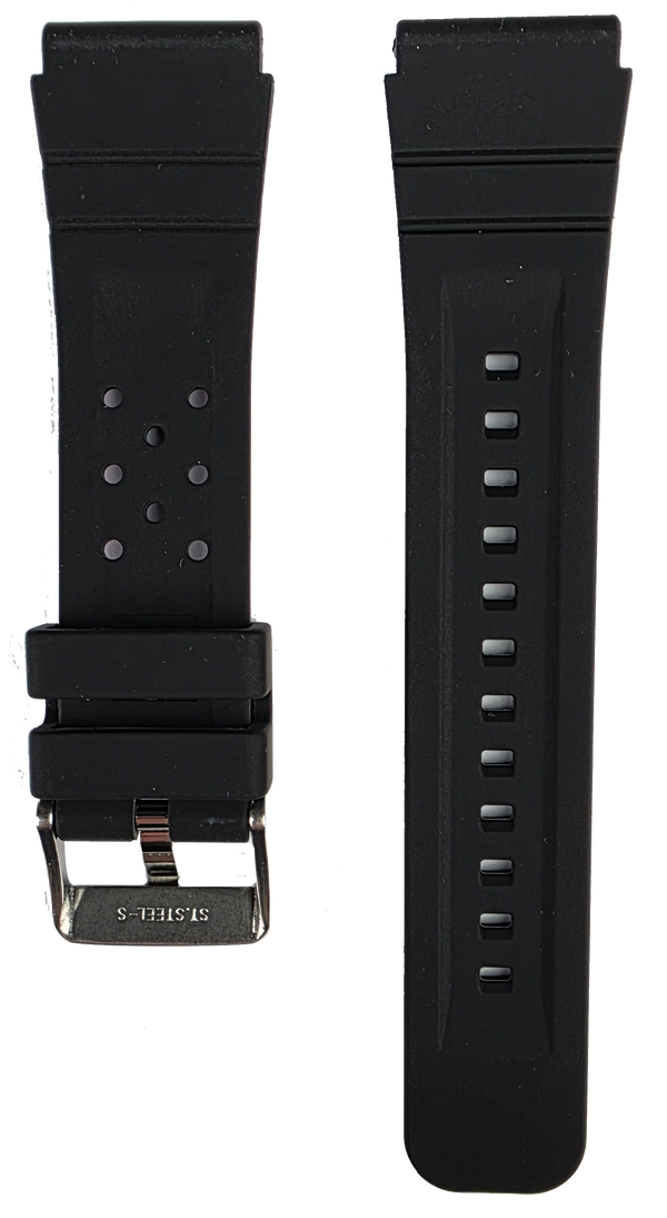 Seiko 22mm 5 Sports SKX Silicone Strap R04B011J0