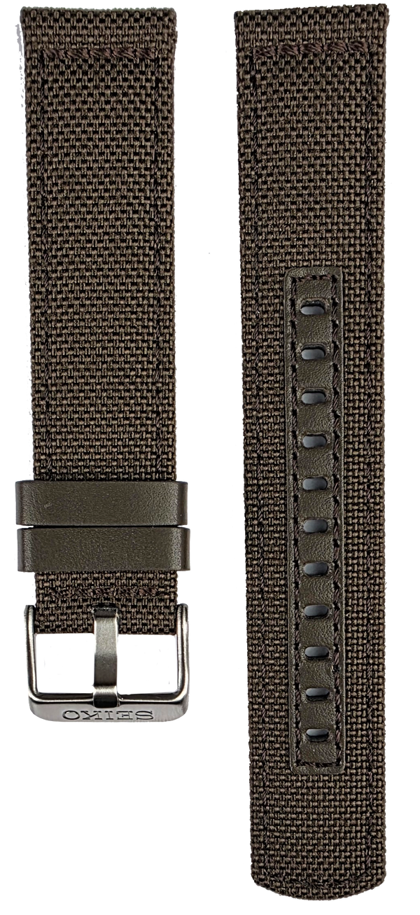 Seiko 20mm Brown Nylon Strap HDB009K1 L0RK012J0