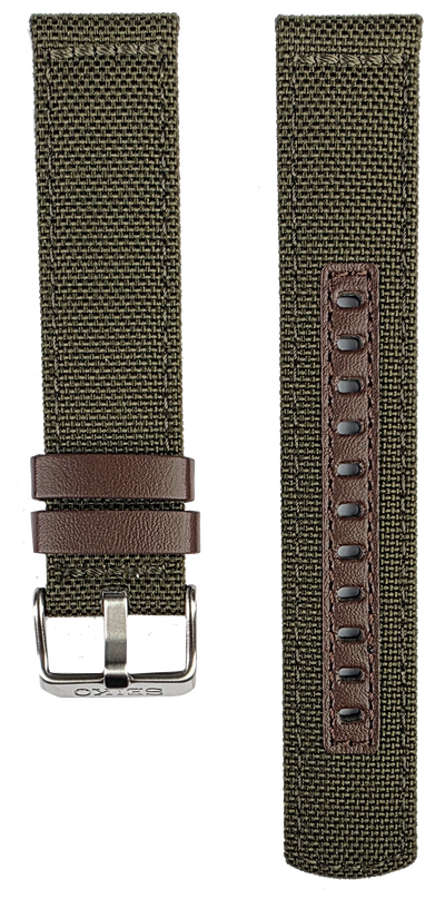 Seiko 20mm Green Nylon Strap HDB008K1 L0RK011J0