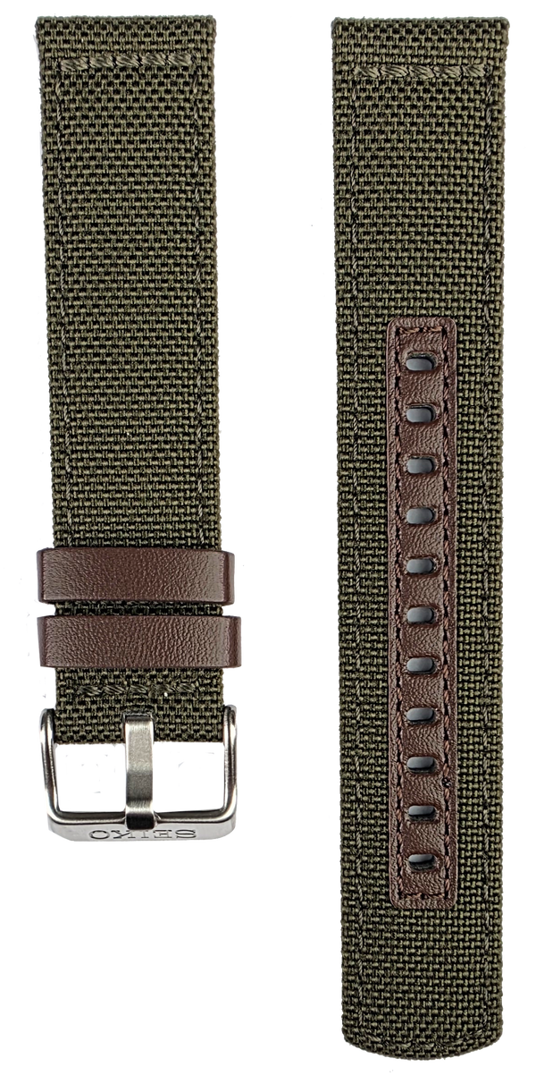 Seiko 20mm Green Nylon Strap HDB008K1 L0RK011J0