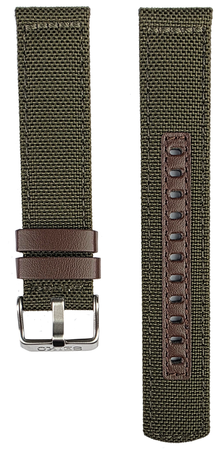 Seiko 20mm Green Nylon Strap HDB008K1 L0RK011J0
